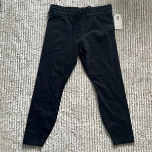 Good American drawstring leggings with elastic waist